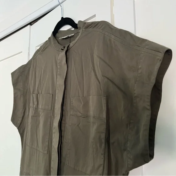 Everlane Easy Workwear Jumpsuit - Olive Green Medium - Picture 4 of 6